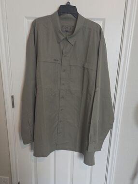GameGuard Outdoor Men's Olive Green Lightweight Shirt 4XL